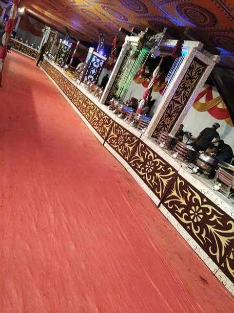 Wedding reception setup